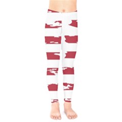 Flag Usa Unite Stated America Kids  Classic Winter Leggings by uniart180623