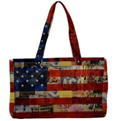 Usa Flag United States Canvas Work Bag by uniart180623