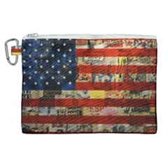 Usa Flag United States Canvas Cosmetic Bag (xl) by uniart180623