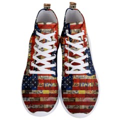 Usa Flag United States Men s Lightweight High Top Sneakers by uniart180623