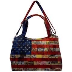 Usa Flag United States Double Compartment Shoulder Bag by uniart180623