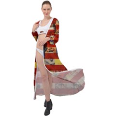 Usa Flag United States Maxi Chiffon Beach Wrap by uniart180623