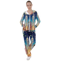 New York Confetti City Usa Women s Tracksuit by uniart180623