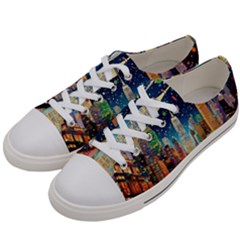 New York Confetti City Usa Men s Low Top Canvas Sneakers by uniart180623