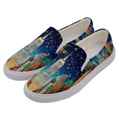 New York Confetti City Usa Men s Canvas Slip Ons by uniart180623