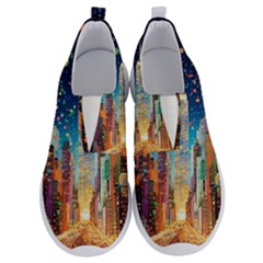 New York Confetti City Usa No Lace Lightweight Shoes by uniart180623