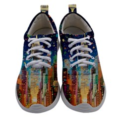 New York Confetti City Usa Women Athletic Shoes by uniart180623