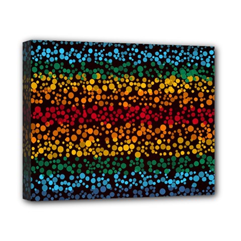 Patterns Rainbow Canvas 10  X 8  (stretched) by uniart180623