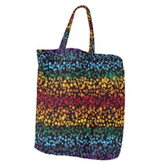 Patterns Rainbow Giant Grocery Tote by uniart180623