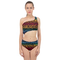 Patterns Rainbow Spliced Up Two Piece Swimsuit by uniart180623