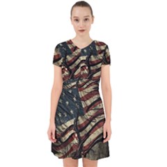 Flag Usa American Flag Adorable in Chiffon Dress