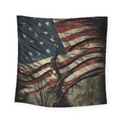 Flag Usa American Flag Square Tapestry (Small)