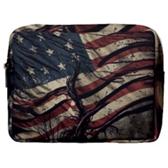 Flag Usa American Flag Make Up Pouch (large) by uniart180623