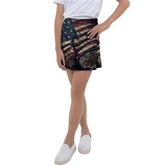 Flag Usa American Flag Kids  Tennis Skirt by uniart180623