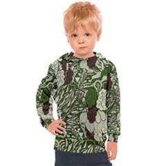 Texture Ornament Pattern Seamless Paisley Kids  Hooded Pullover by uniart180623