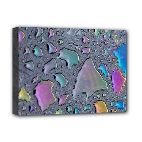 Glass Drops Rainbow Deluxe Canvas 16  X 12  (stretched)  by uniart180623