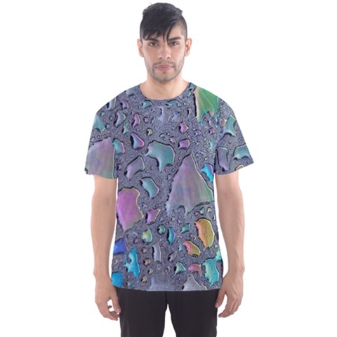 Glass Drops Rainbow Men s Sport Mesh Tee by uniart180623