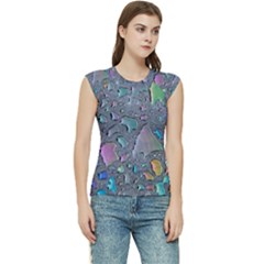 Glass Drops Rainbow Women s Raglan Cap Sleeve Tee by uniart180623