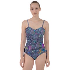 Glass Drops Rainbow Sweetheart Tankini Set by uniart180623