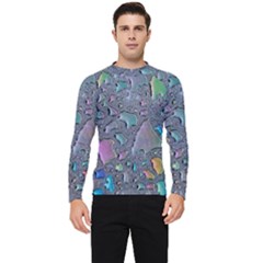 Glass Drops Rainbow Men s Long Sleeve Rash Guard by uniart180623