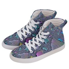 Glass Drops Rainbow Men s Hi-top Skate Sneakers by uniart180623