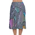 Glass Drops Rainbow Velvet Flared Midi Skirt View2