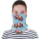 Fun Word Inscription Rainbow Pattern Face Seamless Bandana (Adult) View1