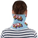 Fun Word Inscription Rainbow Pattern Face Seamless Bandana (Adult) View2