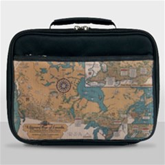 World Map Travel Pattern Architecture Lunch Bag by uniart180623