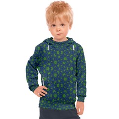 Green Patterns Lines Circles Texture Colorful Kids  Hooded Pullover by uniart180623