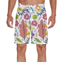 Flower Spring Men s Beach Shorts by Ravend