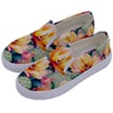 Prickly Pear Cactus Flower Plant Kids  Canvas Slip Ons View2