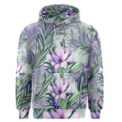 Beautiful Rosemary Floral Pattern Men s Core Hoodie by Ravend