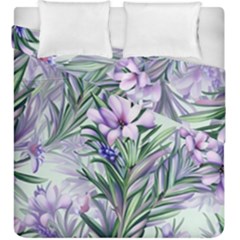 Beautiful Rosemary Floral Pattern Duvet Cover Double Side (king Size) by Ravend