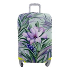 Beautiful Rosemary Floral Pattern Luggage Cover (small) by Ravend