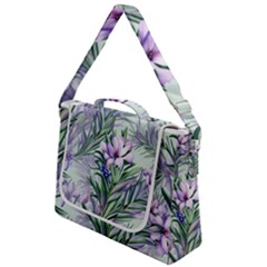 Beautiful Rosemary Floral Pattern Box Up Messenger Bag by Ravend