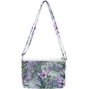 Beautiful Rosemary Floral Pattern Double Gusset Crossbody Bag View1