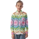 Mandala Pattern Rainbow Pride Kids  Long Sleeve Shirt View1