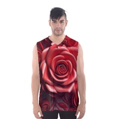 Roses Flowers Plant Men s Basketball Tank Top by Ravend