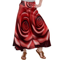 Roses Flowers Plant Women s Satin Palazzo Pants by Ravend