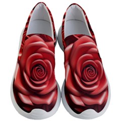 Roses Flowers Plant Women s Lightweight Slip Ons by Ravend