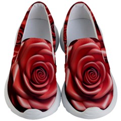 Roses Flowers Plant Kids Lightweight Slip Ons by Ravend