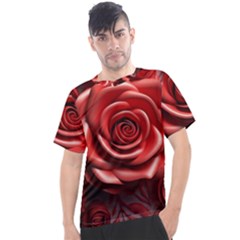 Roses Flowers Plant Men s Sport Top by Ravend