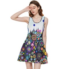 Flower Flowers Flora Floral Nature Watercolor Art Texture Inside Out Racerback Dress by Ravend