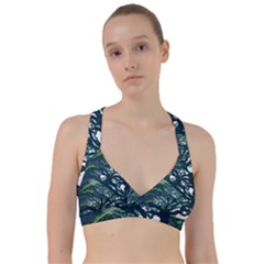 Tree Leaf Green Forest Wood Natural Nature Sweetheart Sports Bra by Ravend