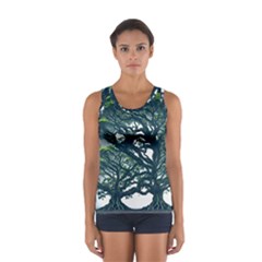 Tree Leaf Green Forest Wood Natural Nature Sport Tank Top  by Ravend