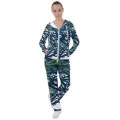 Tree Leaf Green Forest Wood Natural Nature Women s Tracksuit by Ravend