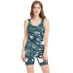 Tree Leaf Green Forest Wood Natural Nature Women s Wrestling Singlet by Ravend