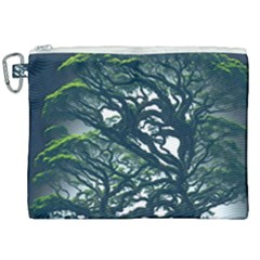 Tree Leaf Green Forest Wood Natural Nature Canvas Cosmetic Bag (xxl) by Ravend