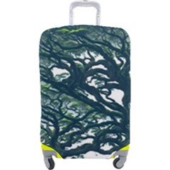 Tree Leaf Green Forest Wood Natural Nature Luggage Cover (large) by Ravend